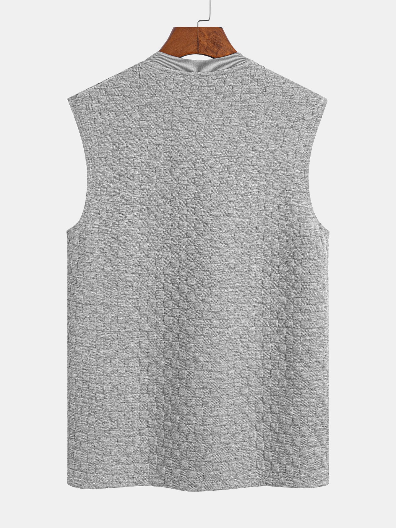 Sleeveless Checkerboard T-Shirt