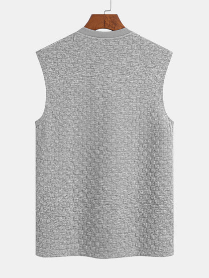 Sleeveless Checkerboard T-Shirt