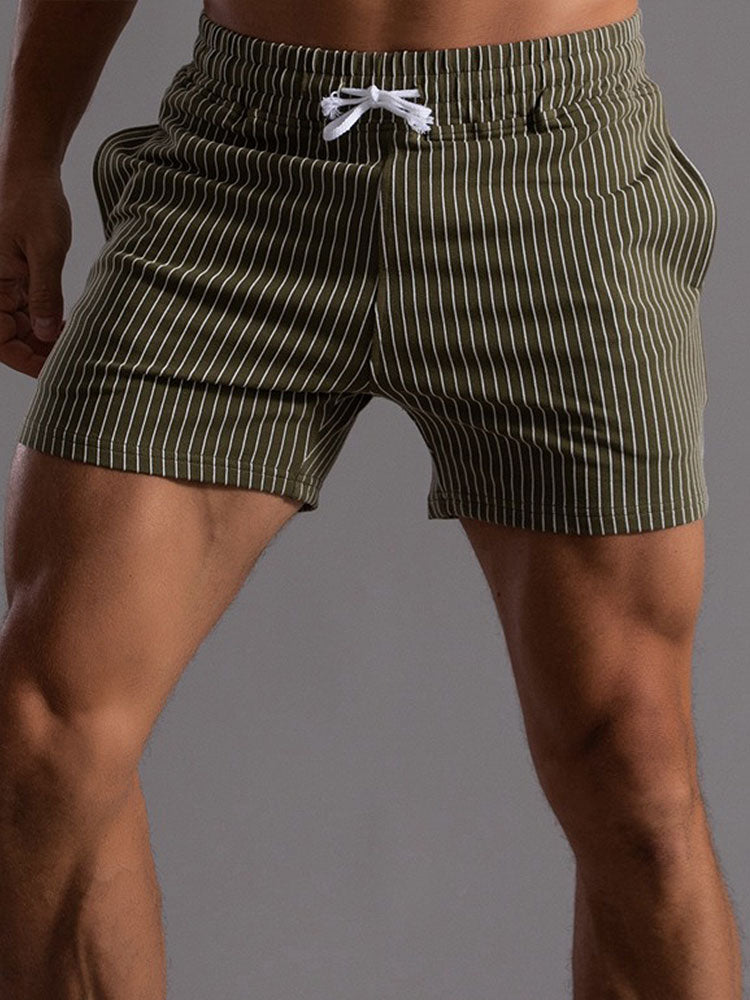 3 Pieces Striped Jersey 3" Shorts