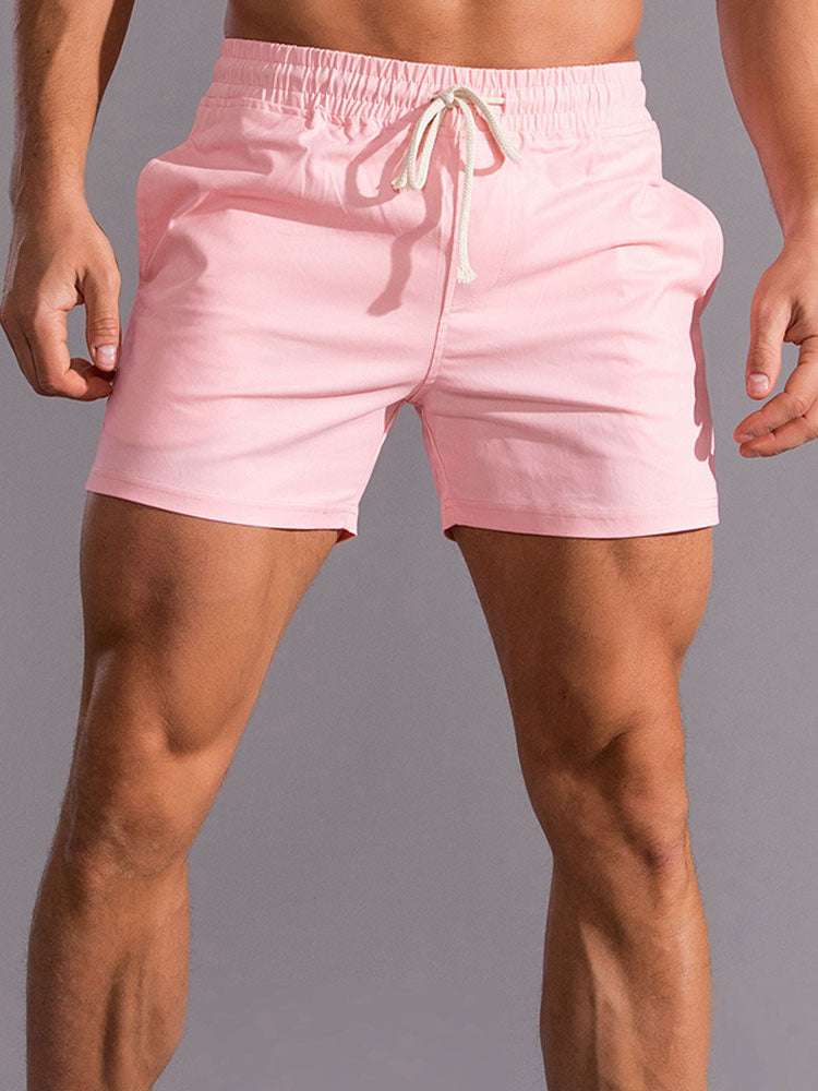 3 Pieces Cotton 3" Drawstring Shorts