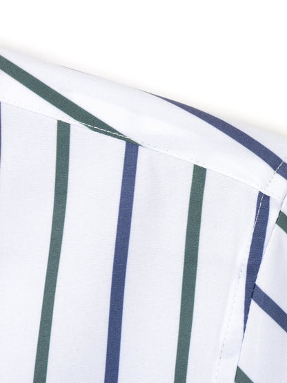 Long Sleeve Stripe Button Up Shirt