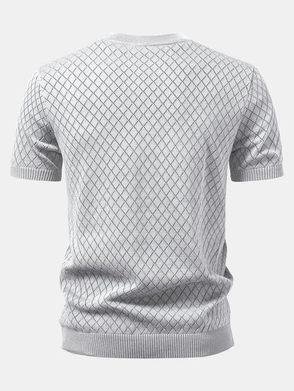 Diamond Open Knit T-Shirt