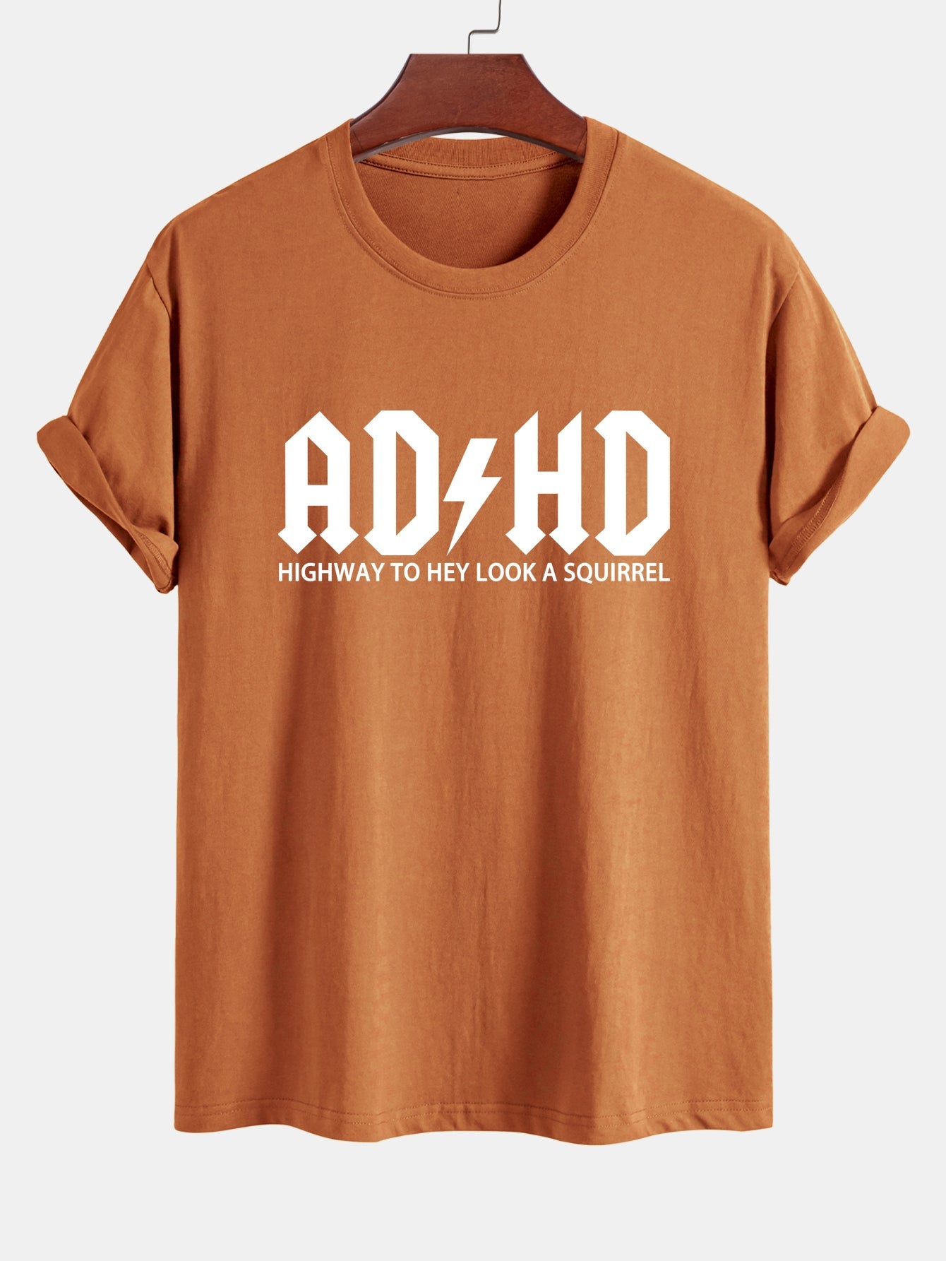 Regular Fit ADHD Print Cotton T-Shirt