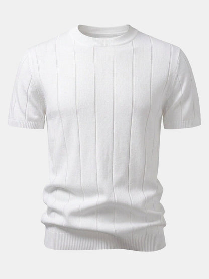 Ribbed Knit T-Shirt