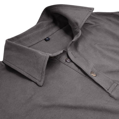 Contemporary Long Sleeve Polo With Modern Edge