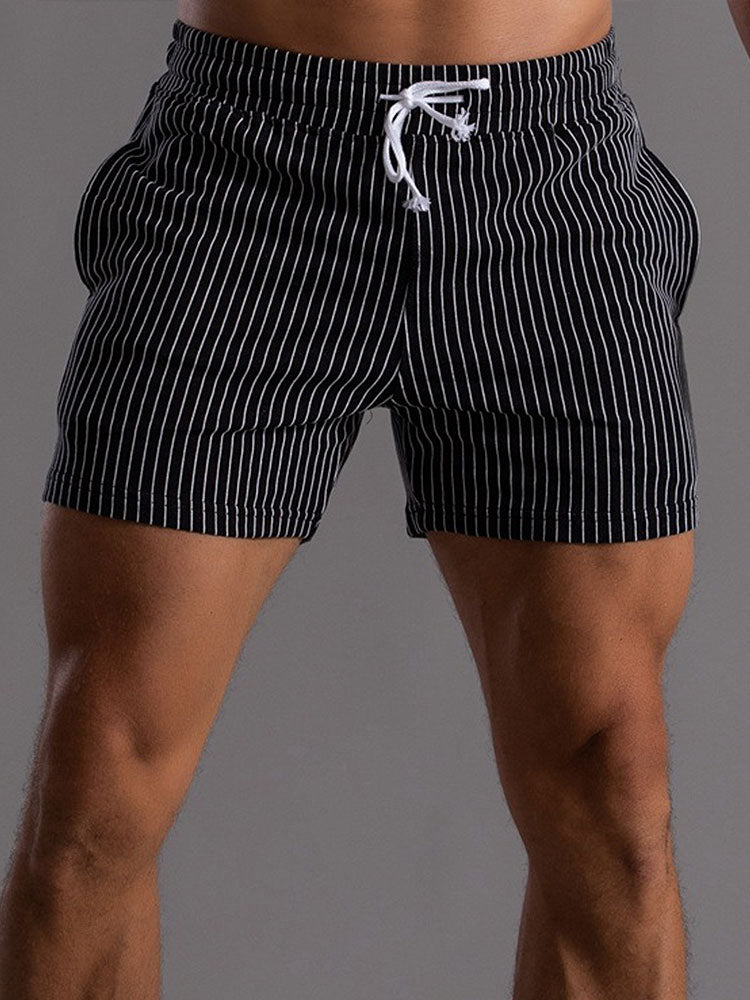 3 Pieces Striped Jersey 3" Shorts