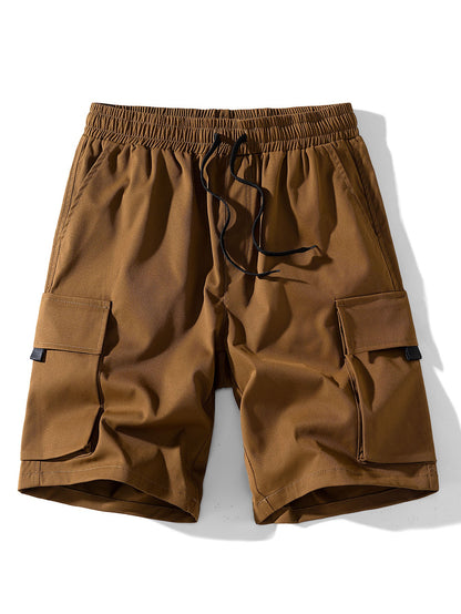Drawstring Chino Cargo Shorts