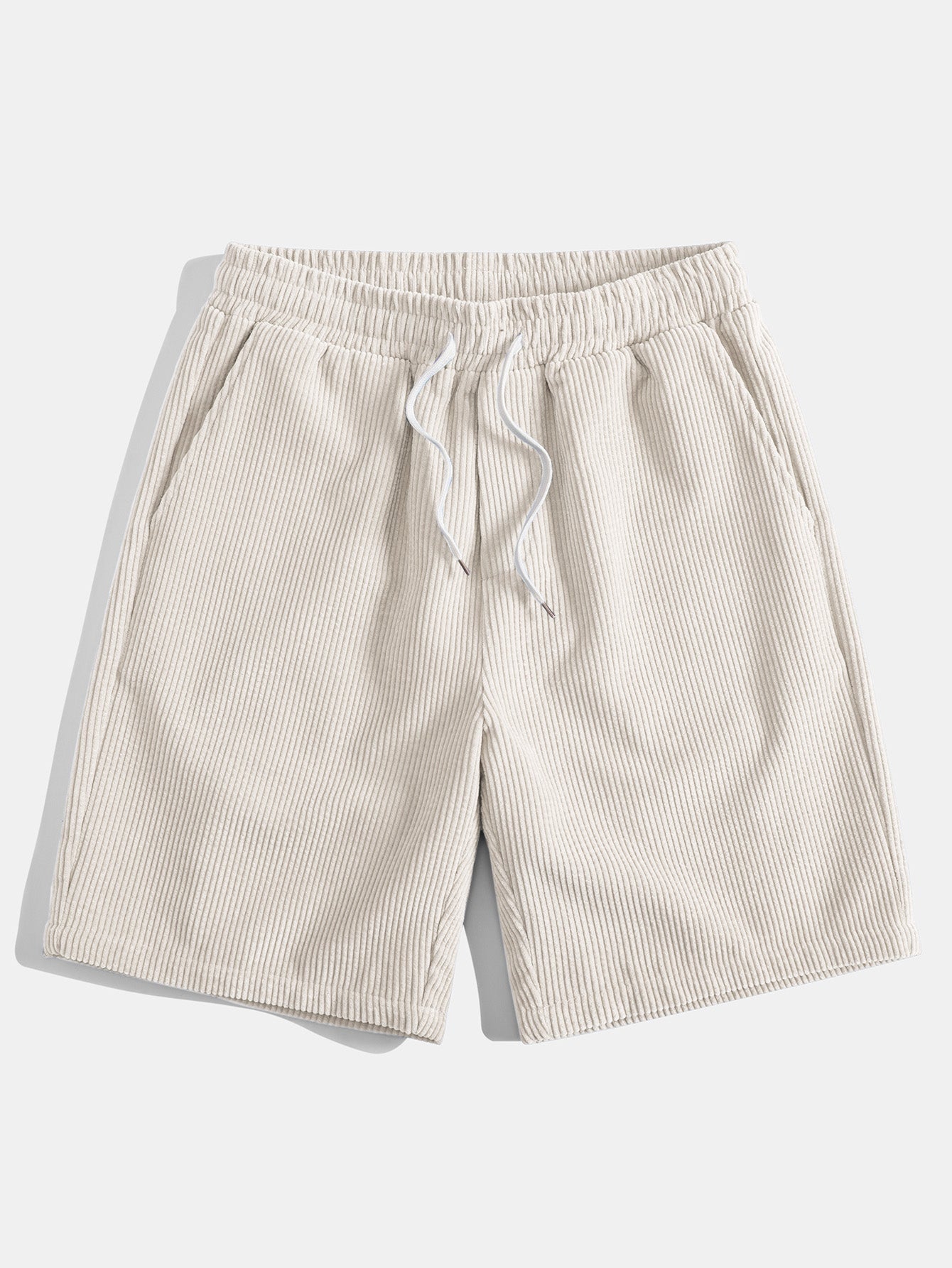 3 Pieces Drawstring Corduroy Shorts
