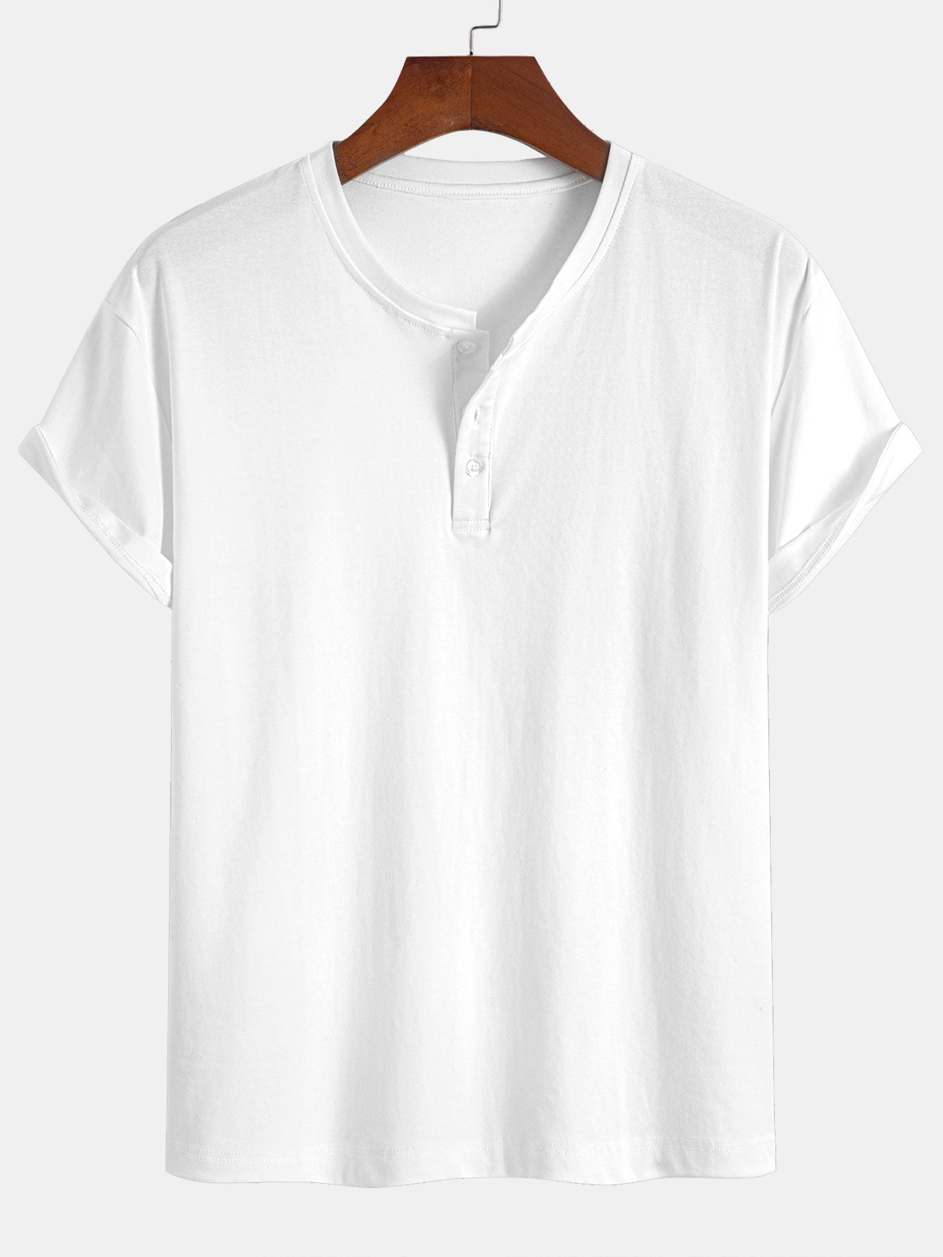 Cotton Henley T-Shirt