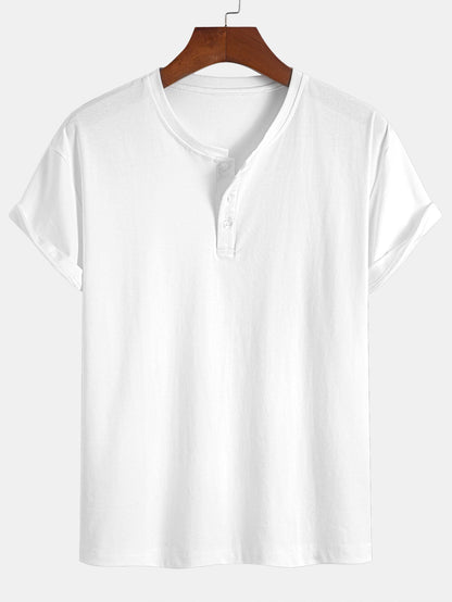 Cotton Henley T-Shirt