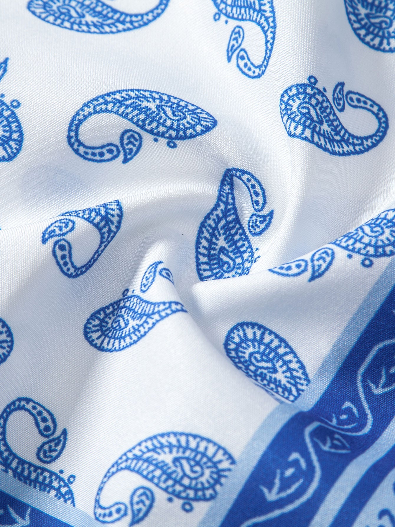 Paisley Border Button Up Shirt