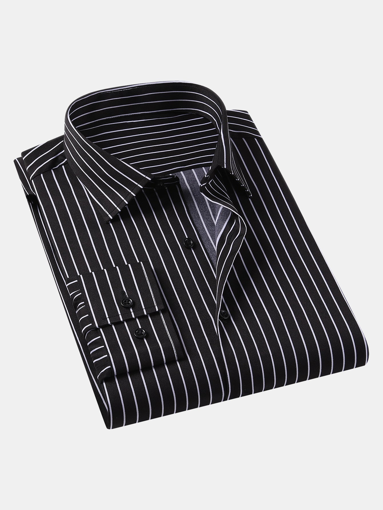 Long Sleeve Stripe Button Up Shirt