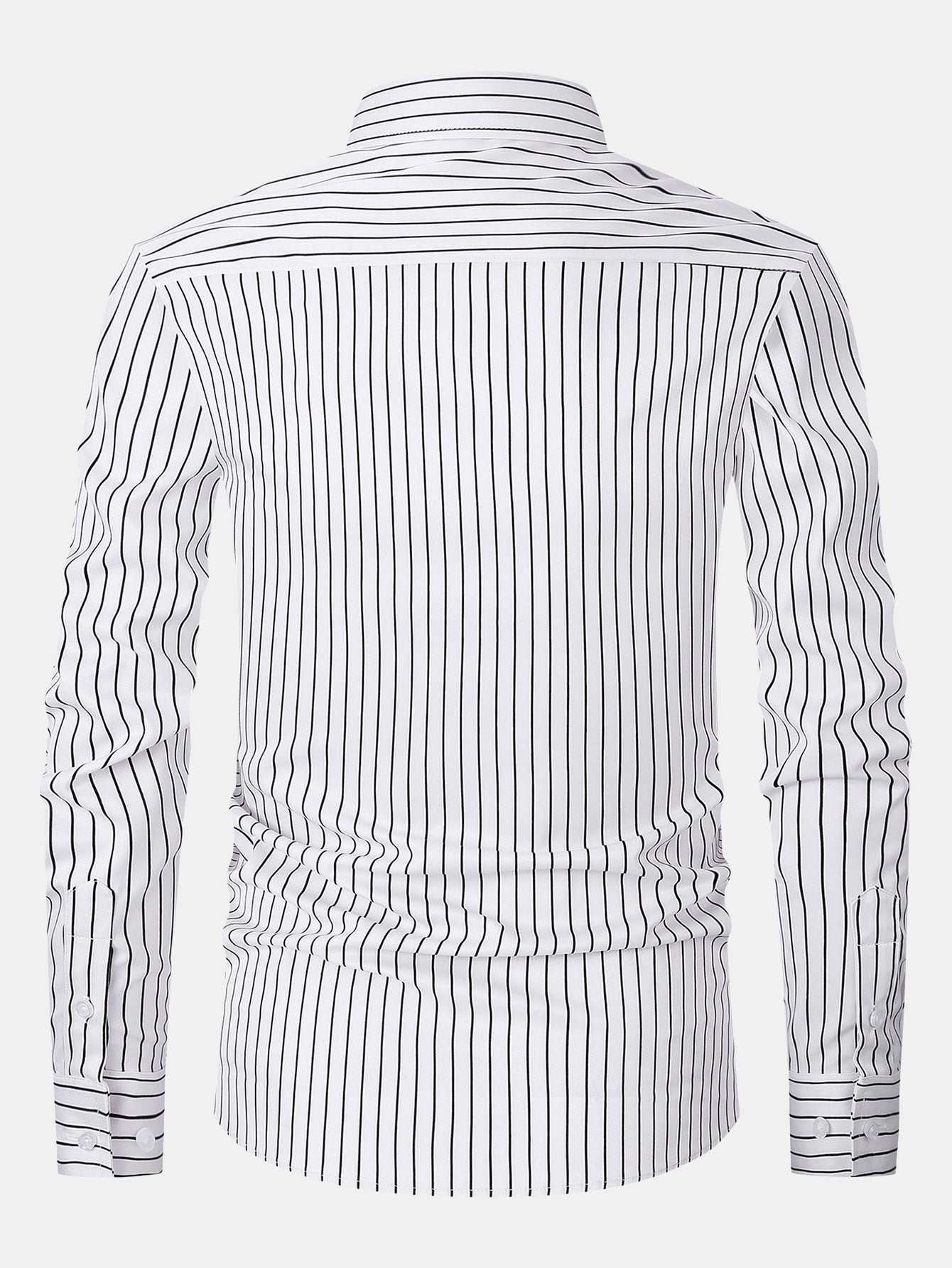 Long Sleeve Stripe Button Up Shirt