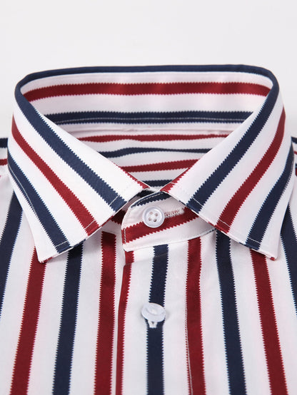 Long Sleeve Stripe Button Up Shirt