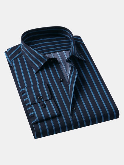 Long Sleeve Stripe Button Up Shirt