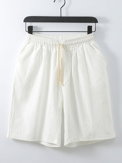 Man Cotton Drawstring Shorts