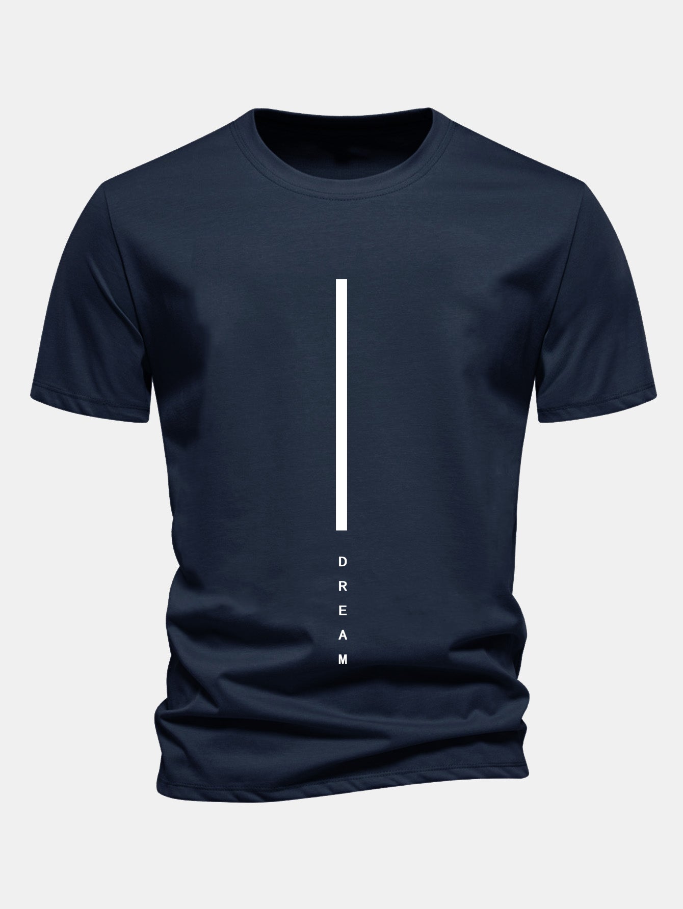 Regular Fit Dream Stripe Print Cotton T-Shirt