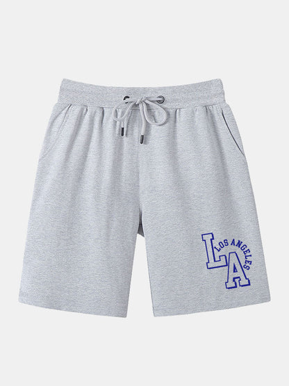 LA Print Mid Length Shorts