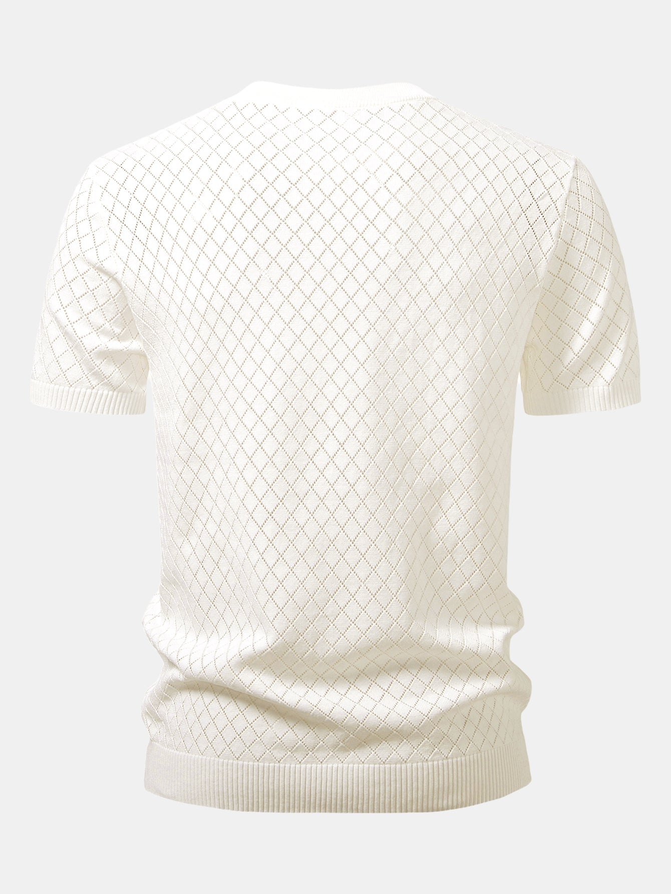 Diamond Open Knit T-Shirt