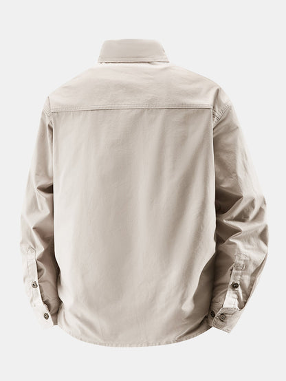 Long Sleeve Utility Shirt With Pockets