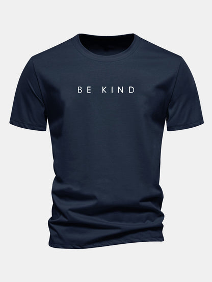 Regular Fit Be Kind Print Cotton T-Shirt
