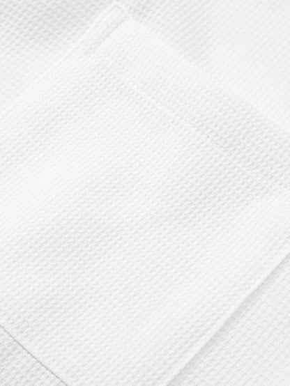 Waffle Textured Button Up Shirt With Pocket