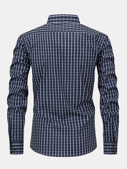 Long Sleeve Plaid Button Up Shirt