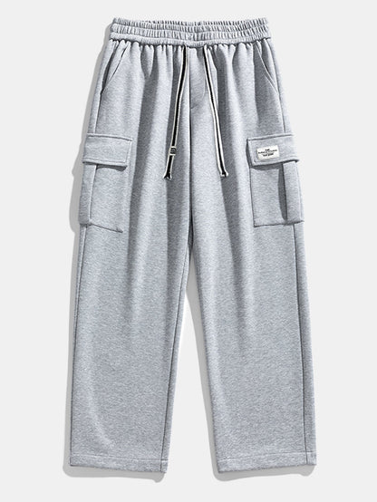 Relax Fit Straight Leg Jersey Cargo Pants