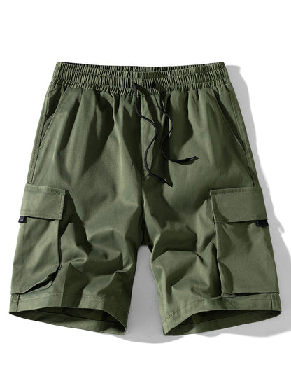 Drawstring Chino Cargo Shorts