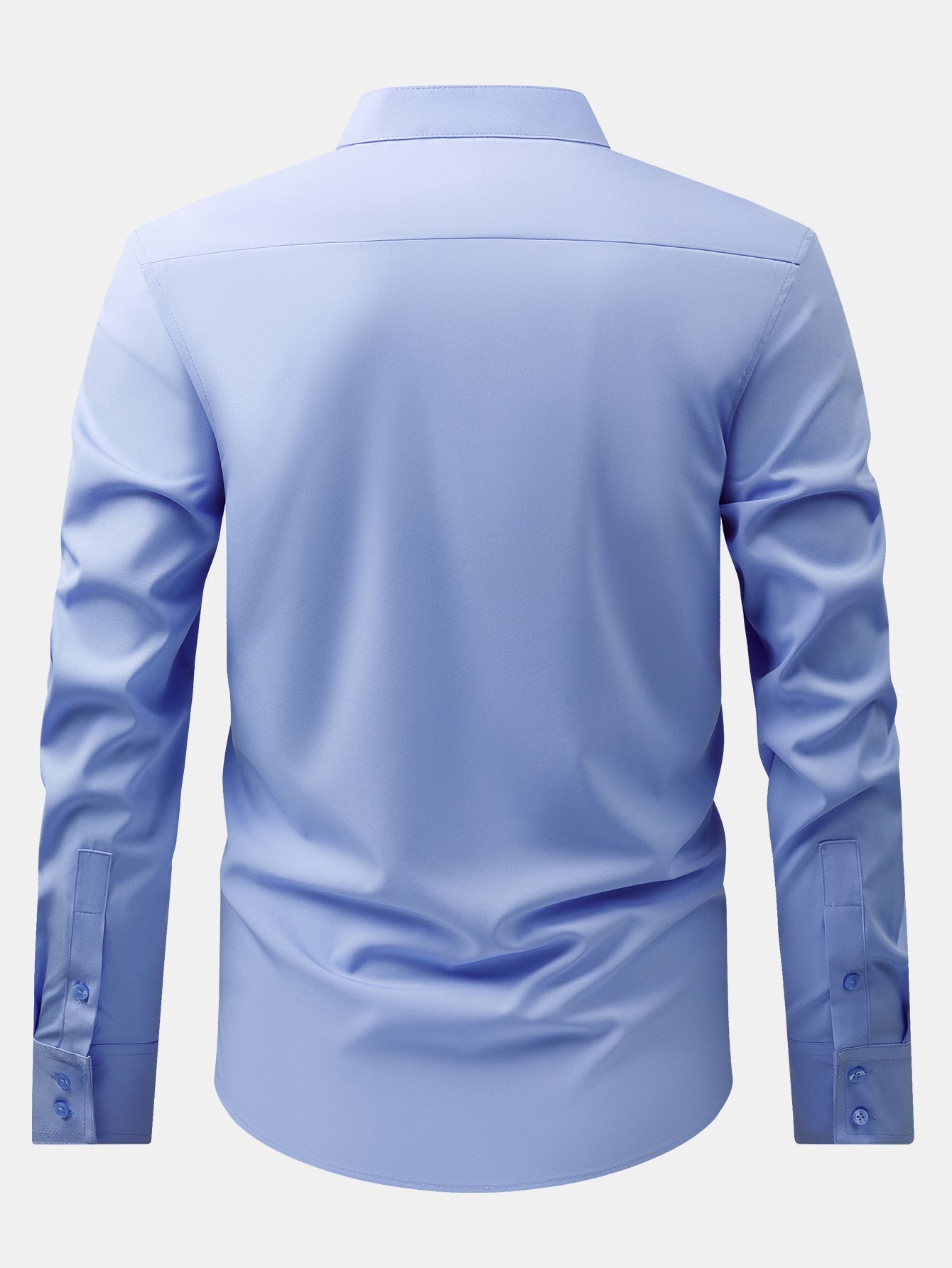 3 Pieces Non-Iron Hidden Placket Stand Collar Dress Shirt