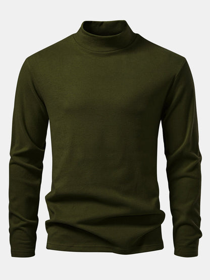 Long Sleeve Mock Neck T-Shirt