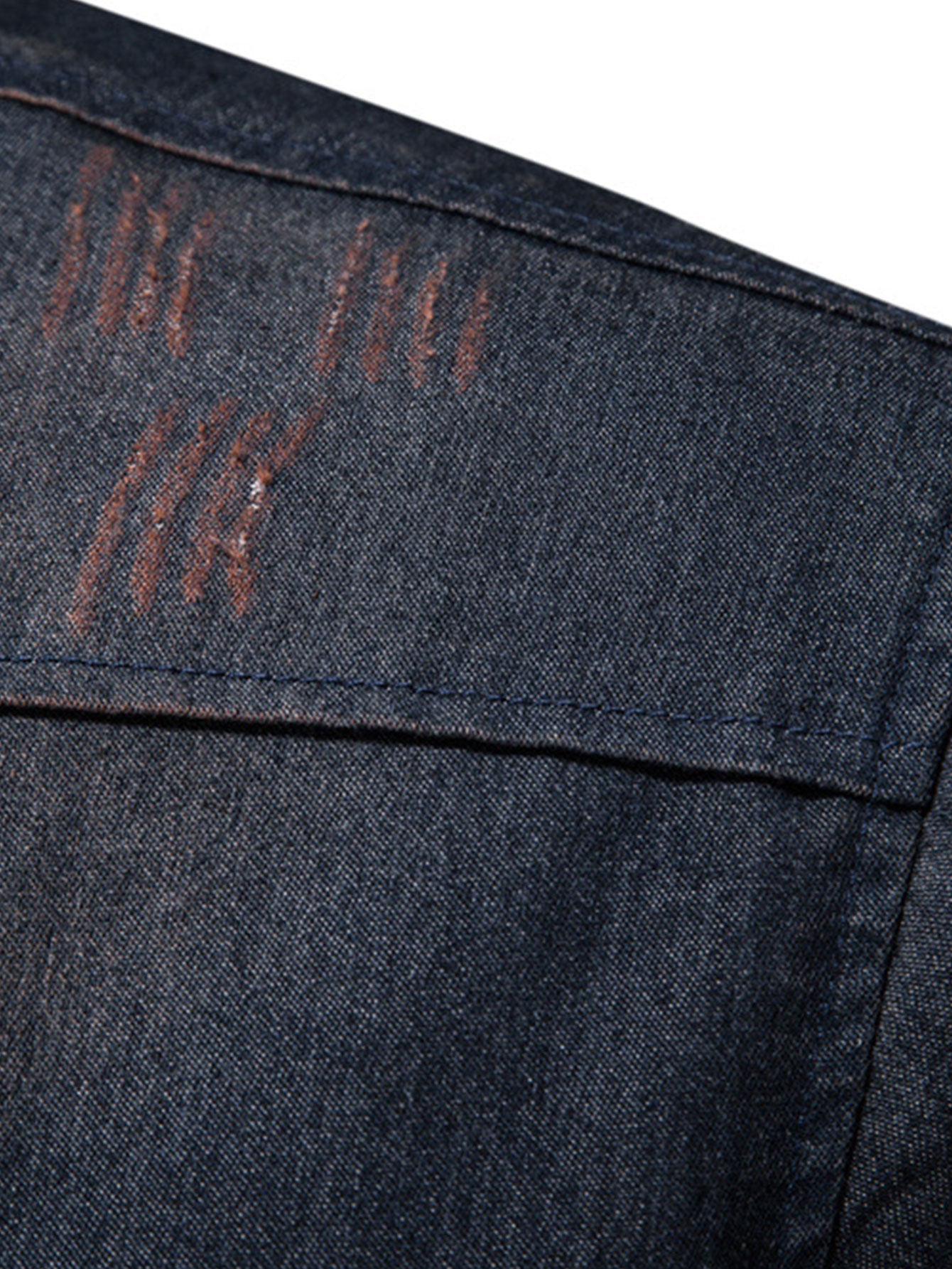 Washed Denim Western Shirt With Pockets