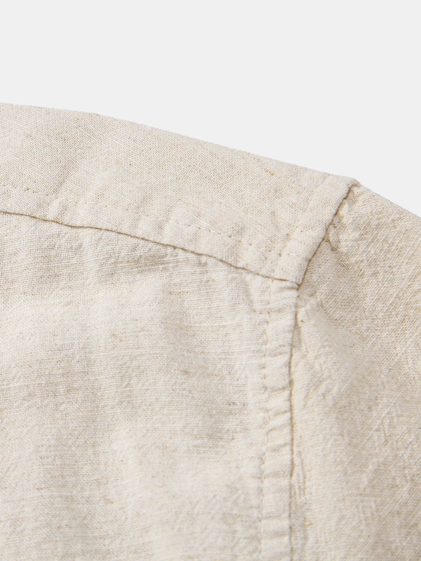 Stand Collar Linen Shirt