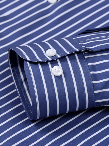 Long Sleeve Stripe Button Up Shirt