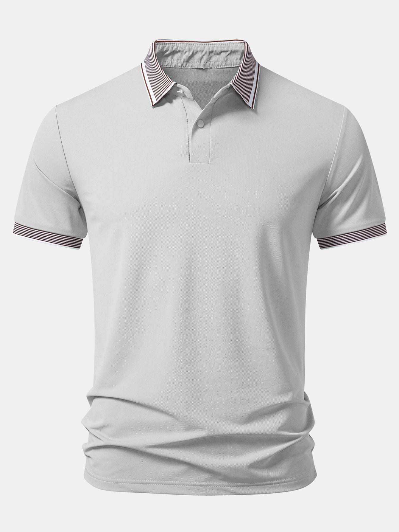 Contrast Stripe Trim Polo