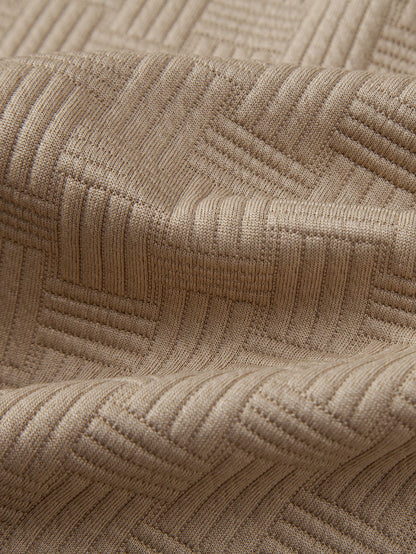 Striped Jacquard Polo Shirt