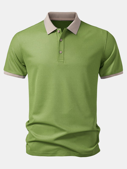 Contrast Collar Polo