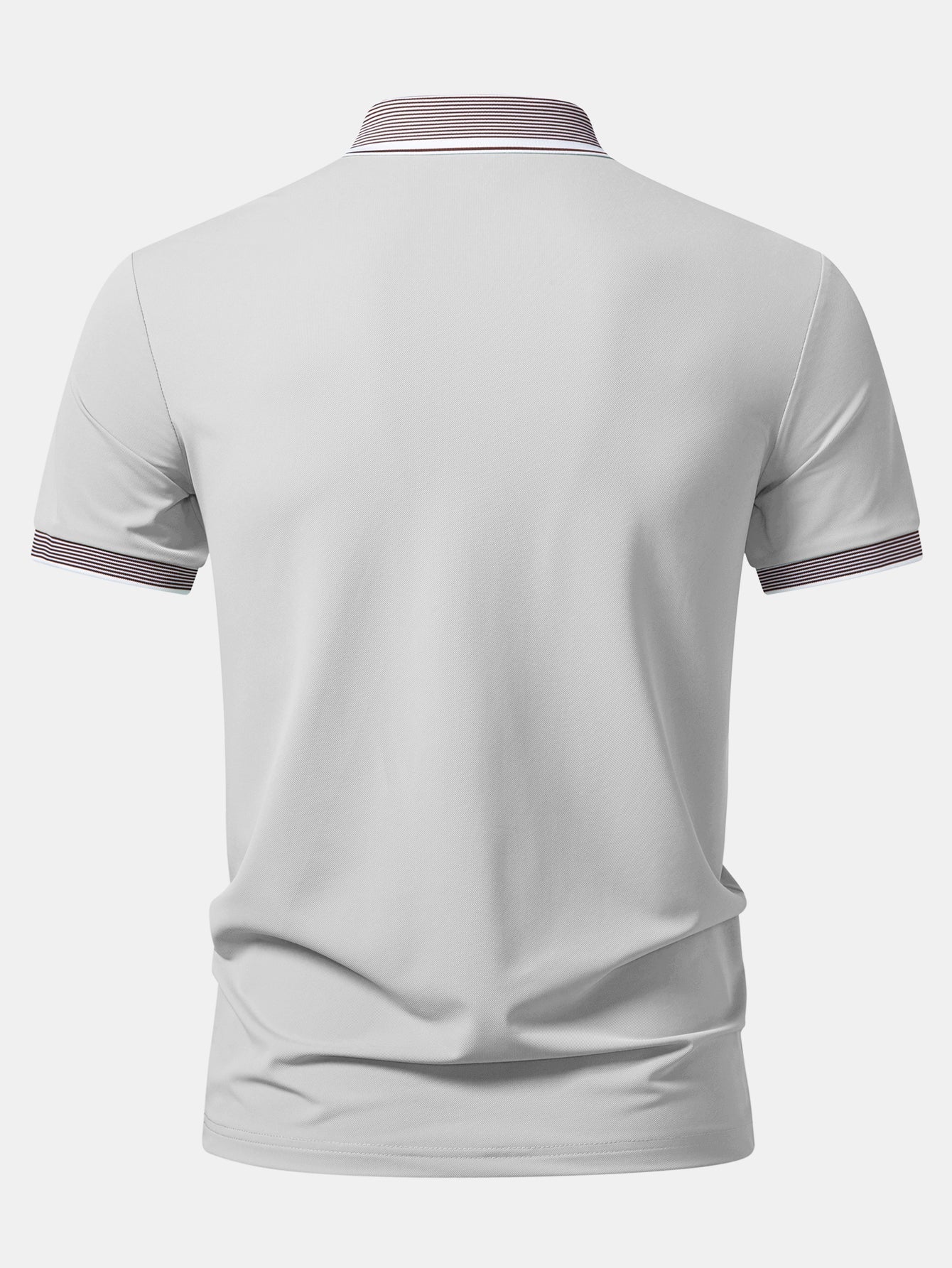 Contrast Stripe Trim Polo
