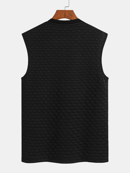 Sleeveless Checkerboard T-Shirt