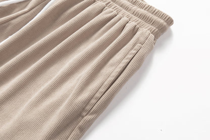 Corduroy Drawstring Shorts