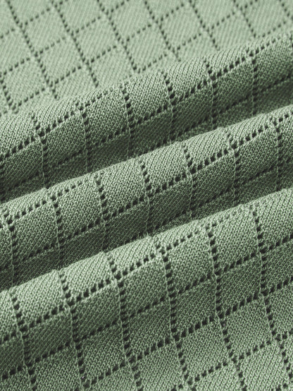Diamond Open Knit T-Shirt