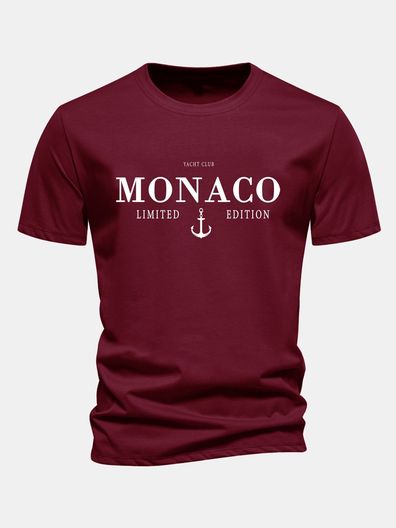 Regular Fit Monaco Slogan Cotton T-Shirt