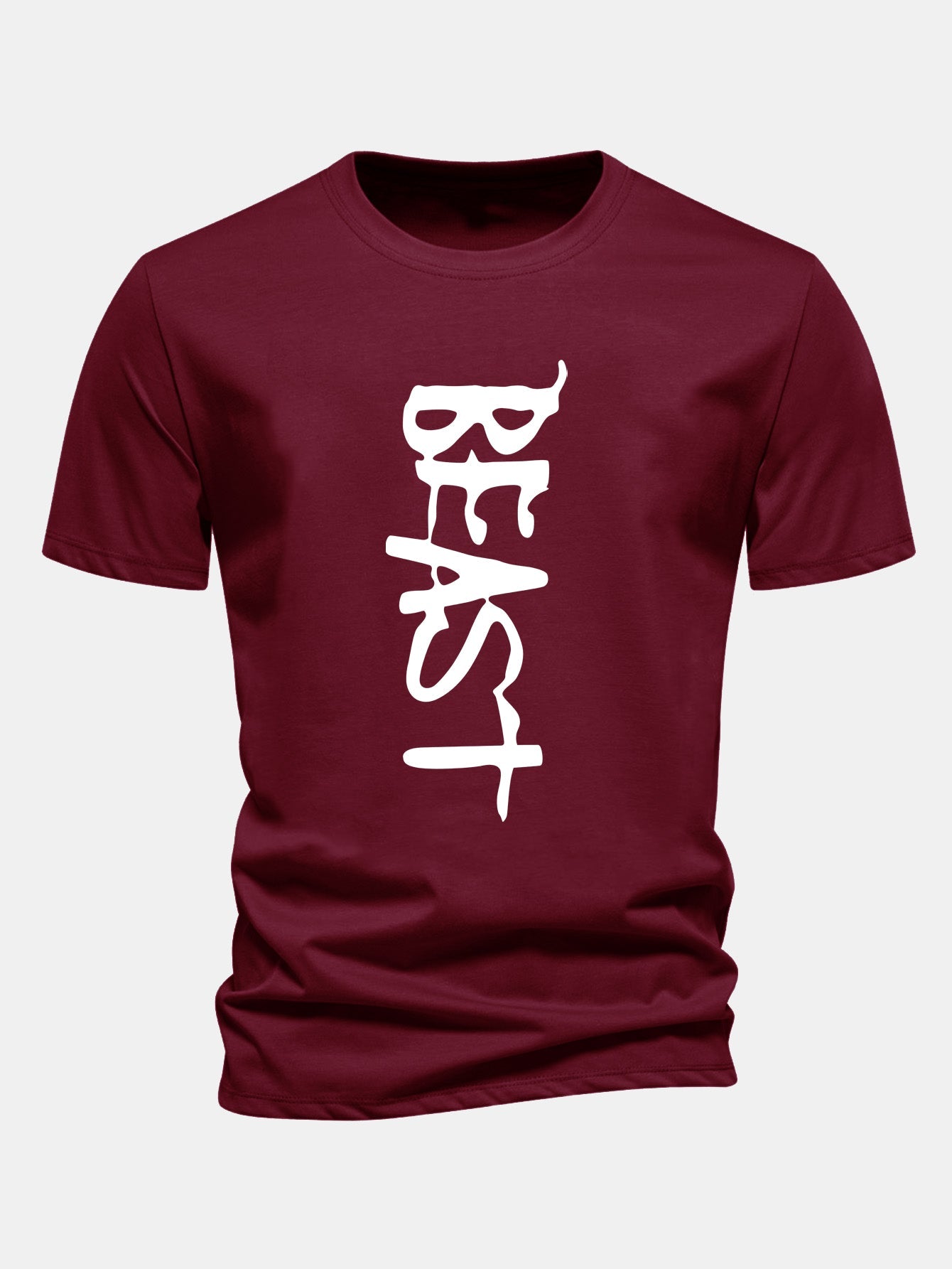 Regular Fit Beast Print Cotton T-Shirt