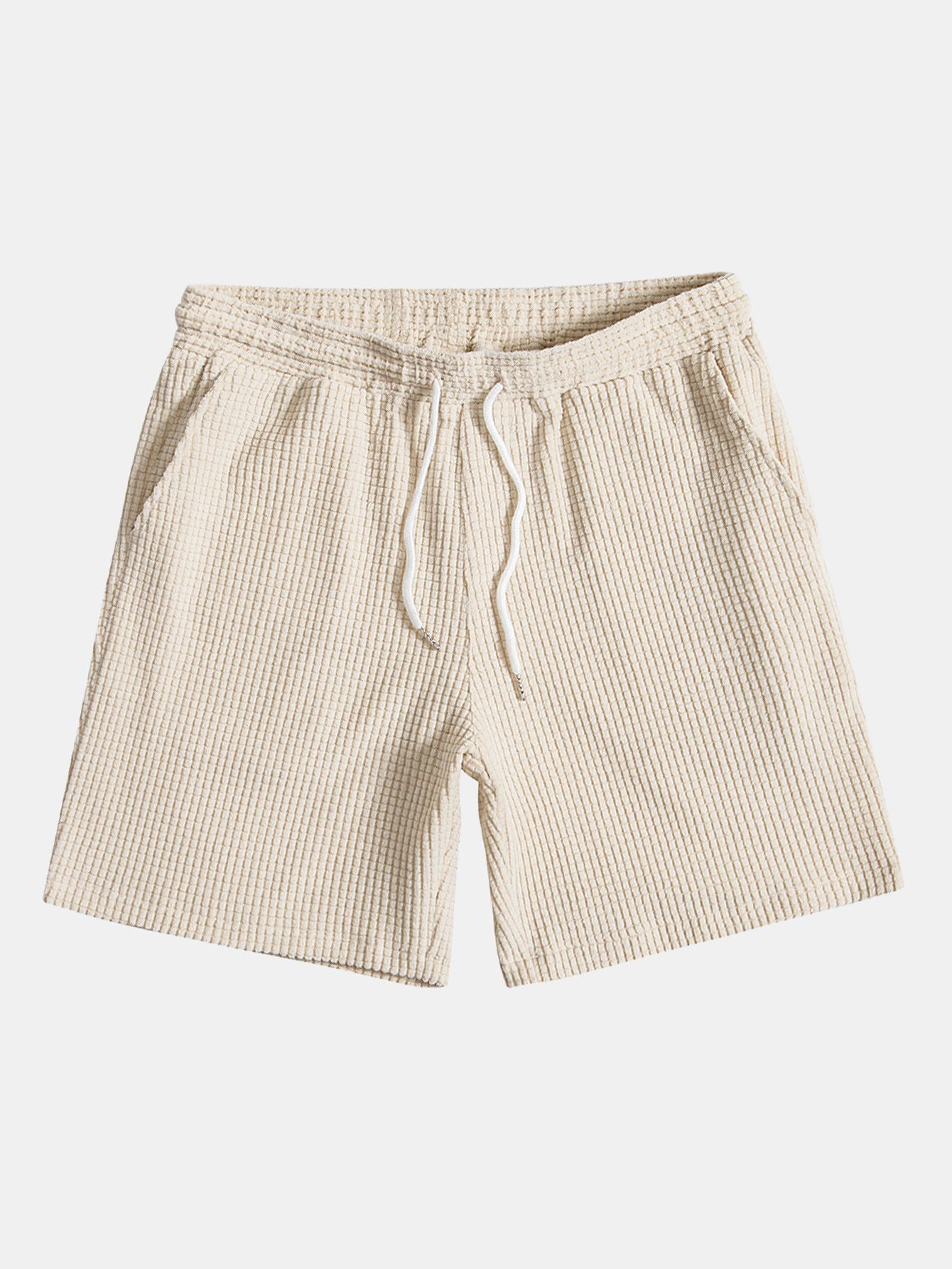 Waffle Drawstring Shorts