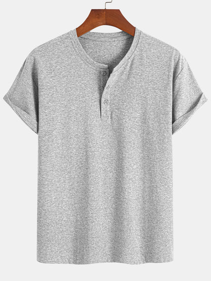 3 Pieces Cotton Henley T-Shirts