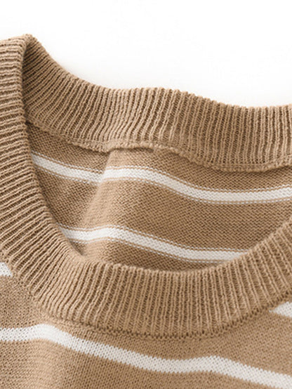 Stripe Knit T-Shirt