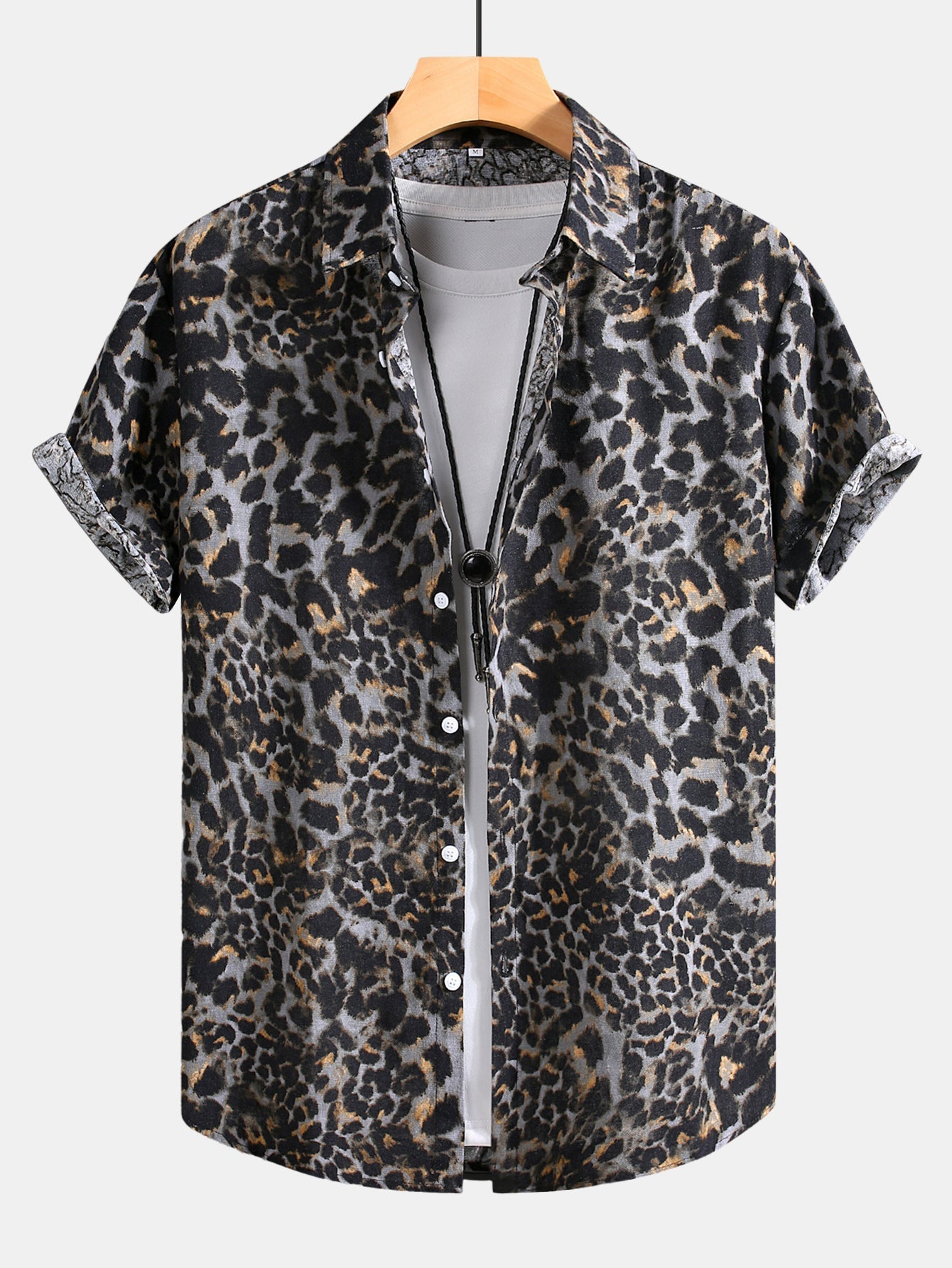 Leopard Print Button Up Shirt