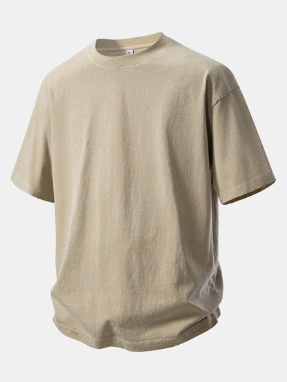 Relax Fit Heavyweight Washed Drop Shoulder T-Shirt