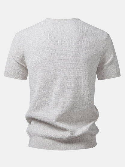V-Neck Knit T-Shirt