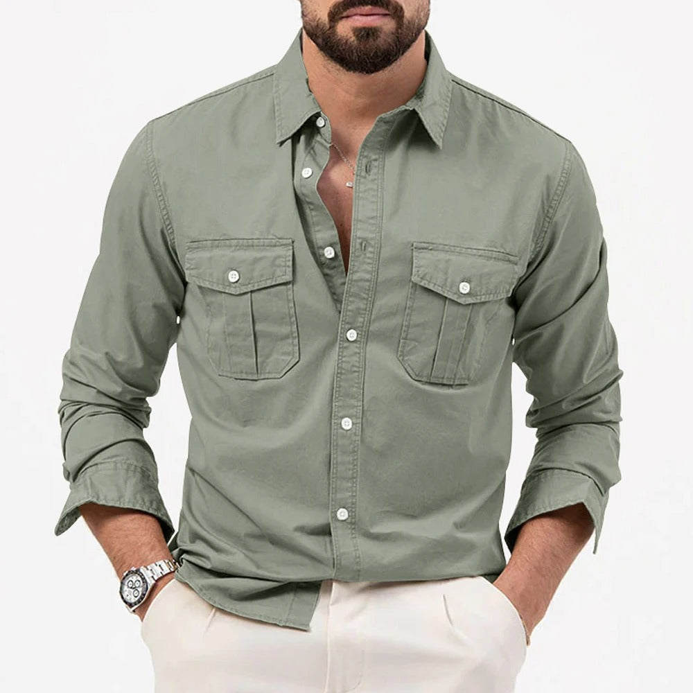 Relaxed Fit Button-Up Shirt